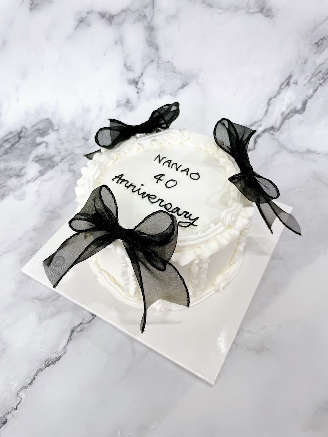 ★リボンケーキC(４号)　オーガンジー